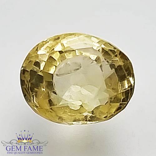 Yellow Sapphire 1.86ct (Pukhraj) Stone Ceylon