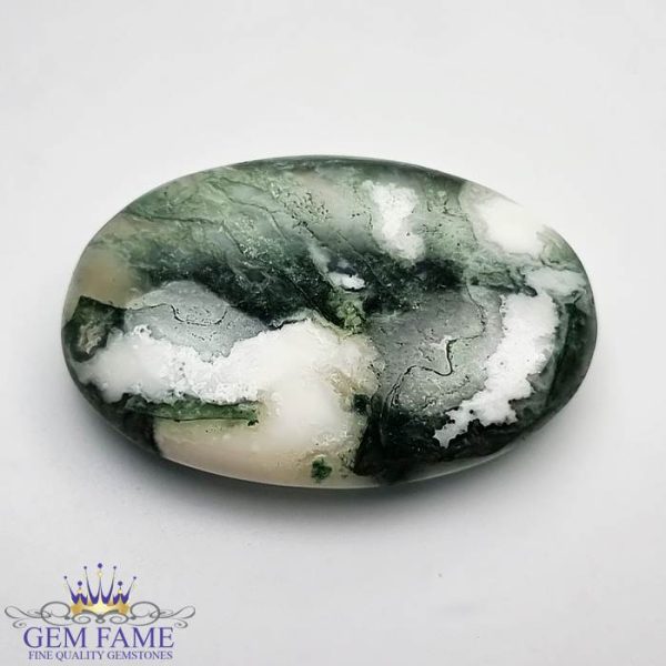 Moss Agate Gemstone 42.76ct India