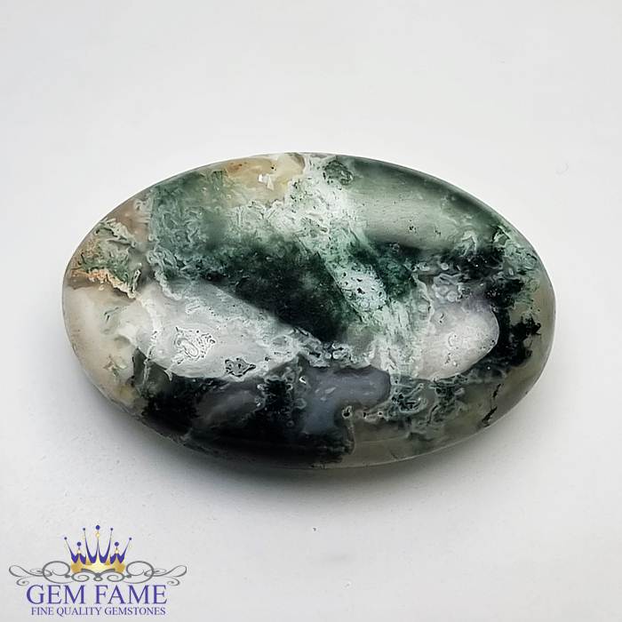 Moss Agate Gemstone 51.15ct India