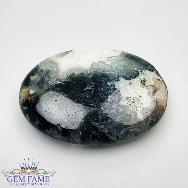 Moss Agate Gemstone 48.62ct India