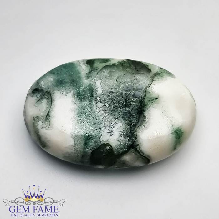 Moss Agate Gemstone 46.99ct India