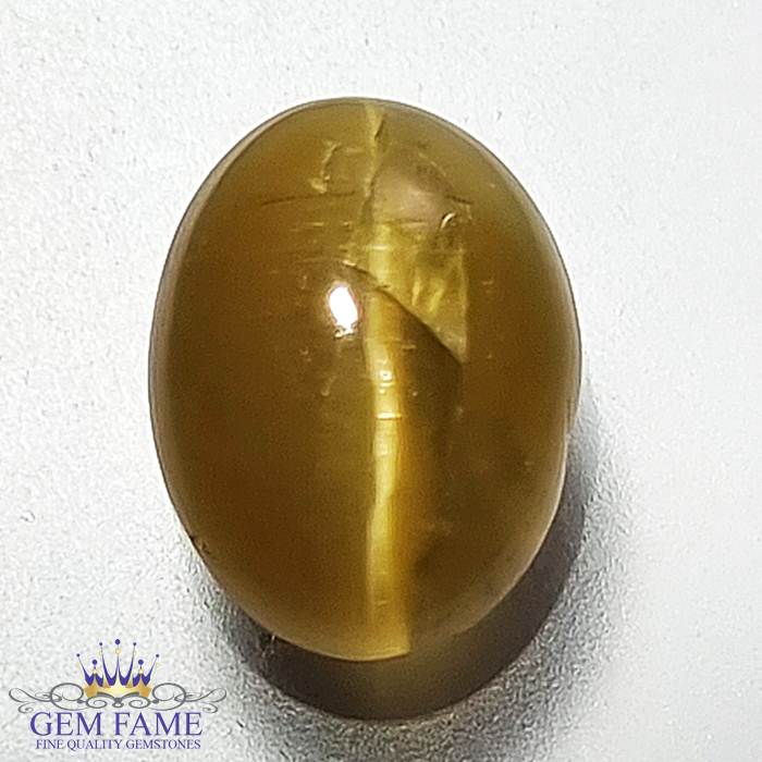 Apatite Cat's Eye Gemstone 4.19ct India