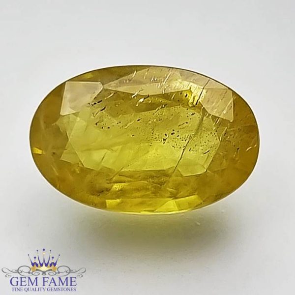 Yellow Sapphire 4.18ct Natural Gemstone Thailand