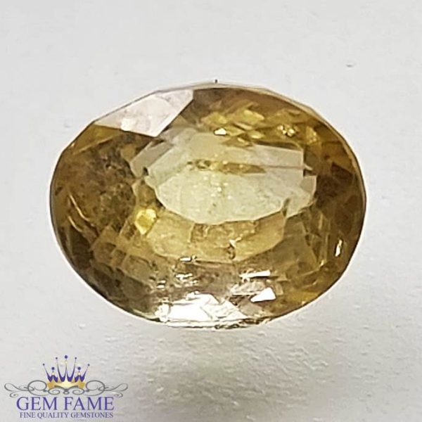 Yellow Sapphire 1.63ct (Pukhraj) Stone Ceylon
