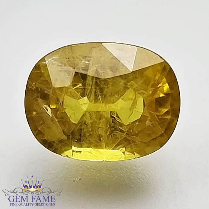 Yellow Sapphire 3.70ct Natural Gemstone Thailand
