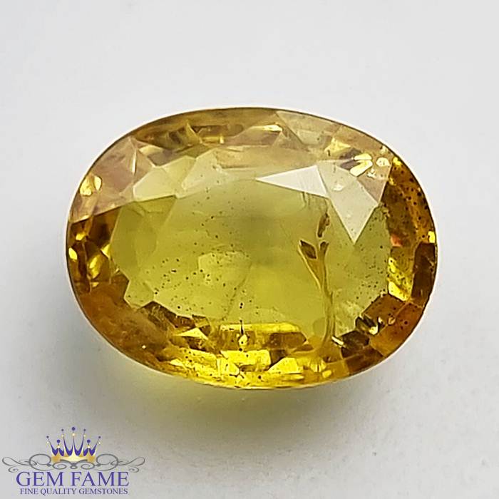 Yellow Sapphire 2.49ct Natural Gemstone Thailand