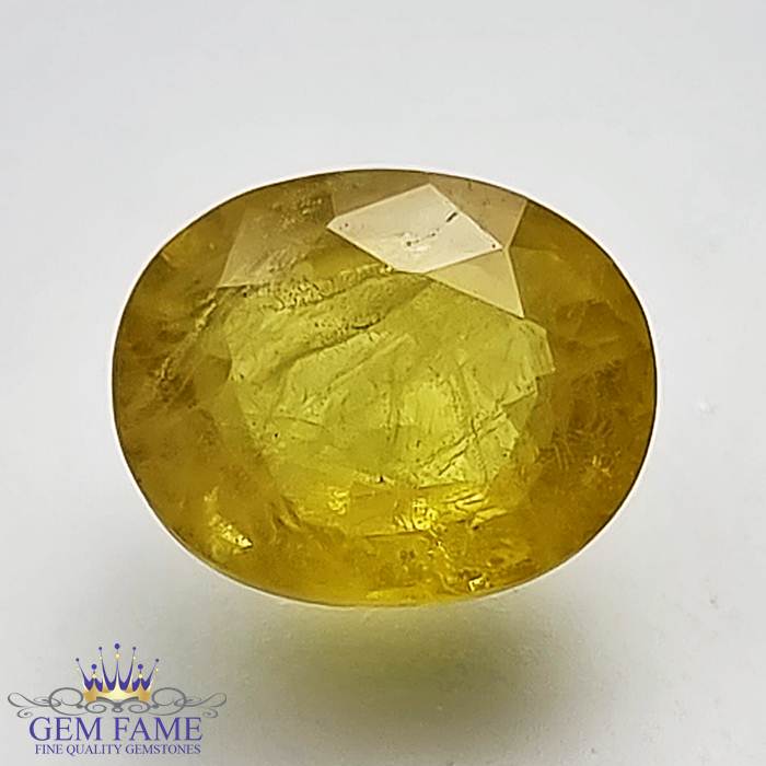 Yellow Sapphire 3.88ct Natural Gemstone Thailand