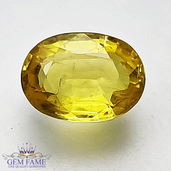 Yellow Sapphire 1.62ct Natural Gemstone Thailand