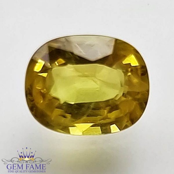 Yellow Sapphire 1.38ct Natural Gemstone Thailand
