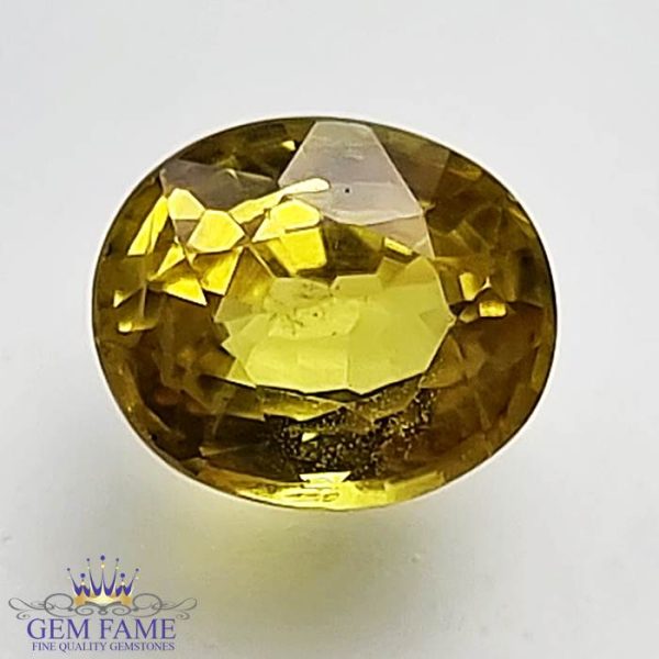 Yellow Sapphire 1.73ct Natural Gemstone Thailand
