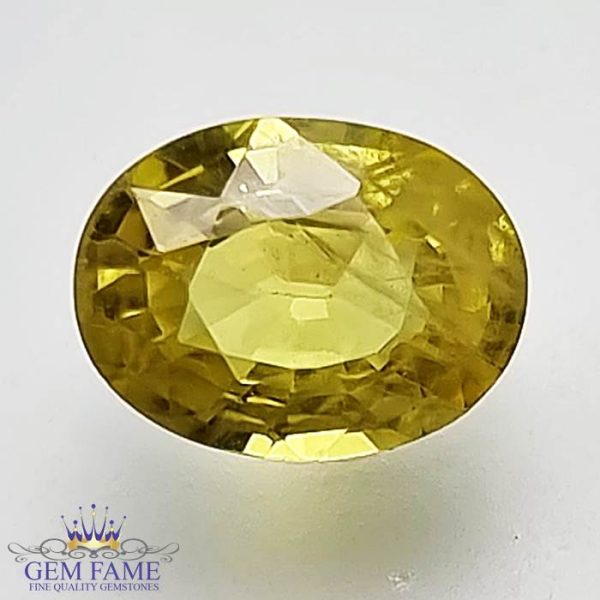 Yellow Sapphire 1.44ct Natural Gemstone Thailand