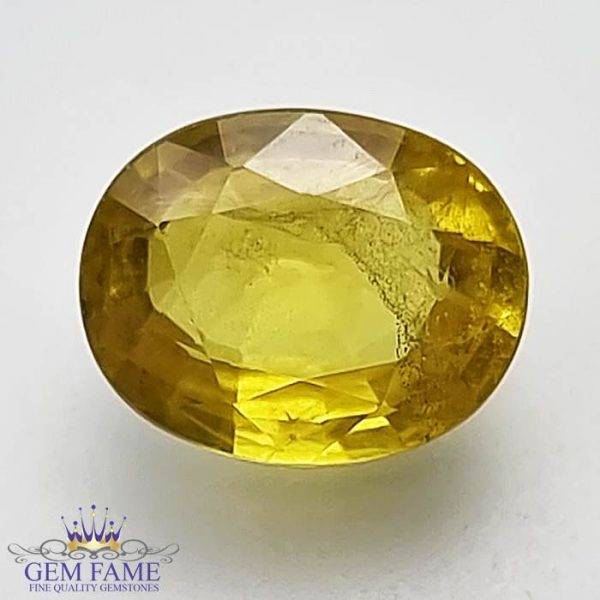 Yellow Sapphire 2.29ct Natural Gemstone Thailand