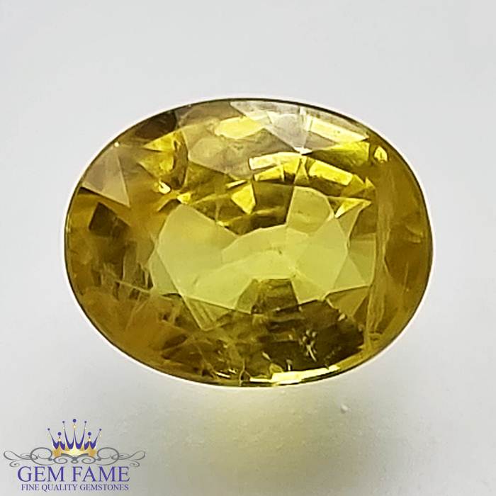 Yellow Sapphire 2.20ct Natural Gemstone Thailand