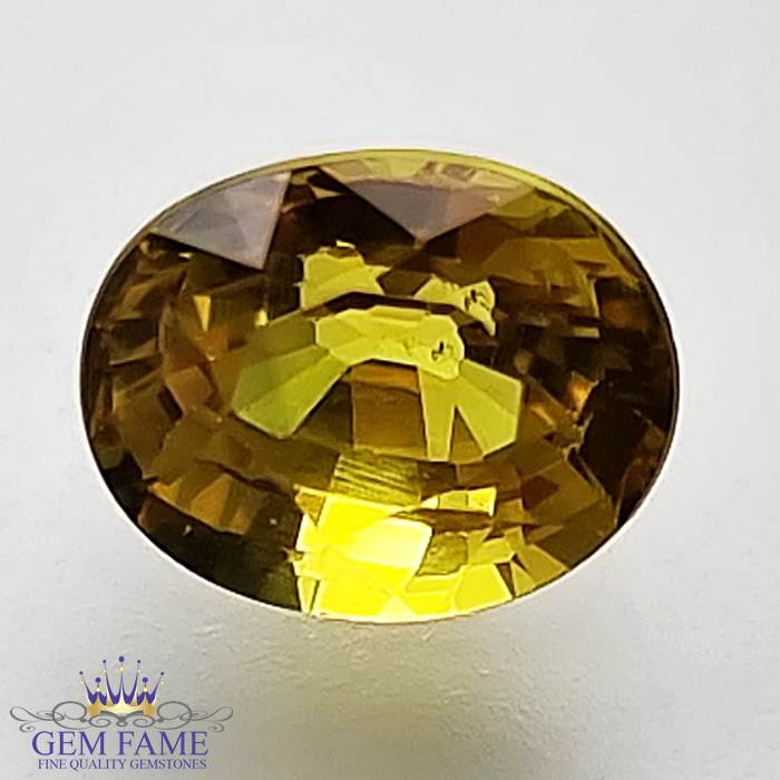 Yellow Sapphire 1.61ct Natural Gemstone Thailand