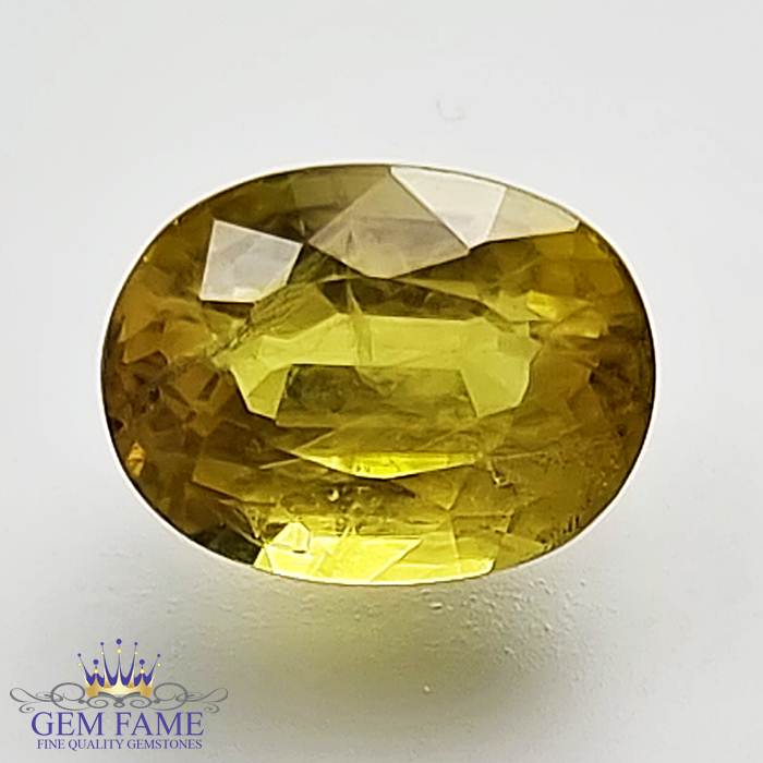 Yellow Sapphire 2.11ct Natural Gemstone Thailand
