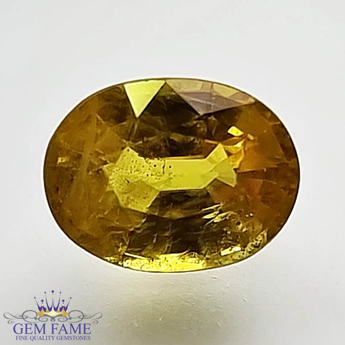 Yellow Sapphire 1.74ct Natural Gemstone Thailand