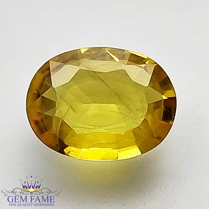 Yellow Sapphire 1.72ct Natural Gemstone Thailand