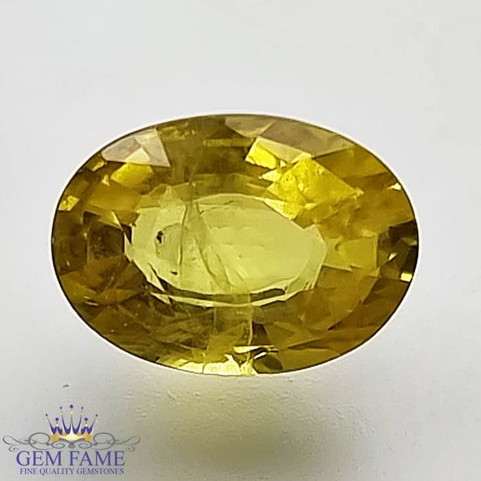 Yellow Sapphire 1.64ct Natural Gemstone Thailand