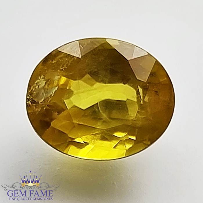 Yellow Sapphire 2.47ct Natural Gemstone Thailand