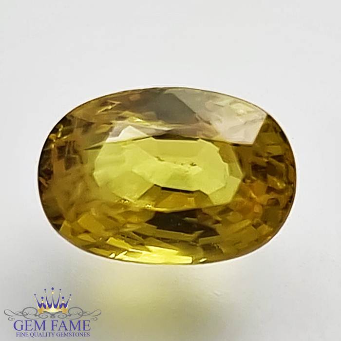 Yellow Sapphire 1.88ct Natural Gemstone Thailand