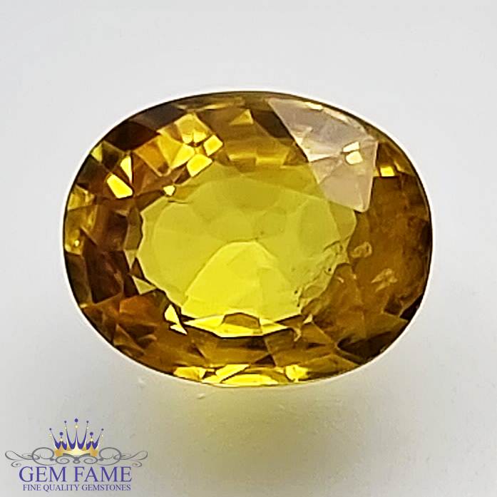 Yellow Sapphire 1.51ct Natural Gemstone Thailand