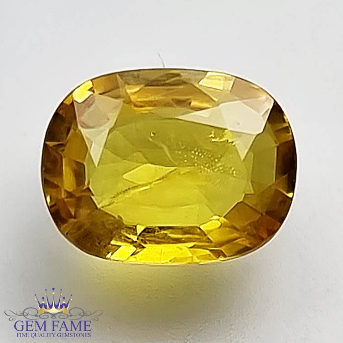 Yellow Sapphire 1.62ct Natural Gemstone Thailand
