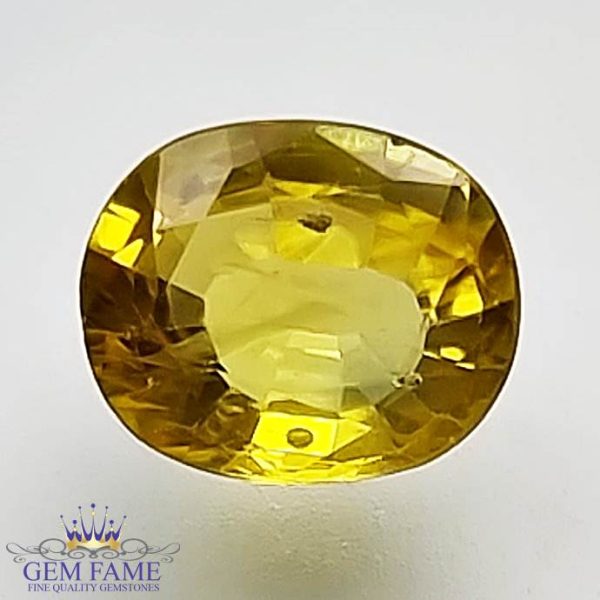 Yellow Sapphire 1.19ct Natural Gemstone Thailand