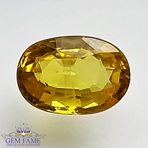 Yellow Sapphire 1.08ct Natural Gemstone Thailand