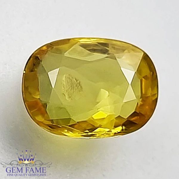 Yellow Sapphire 1.25ct Natural Gemstone Thailand
