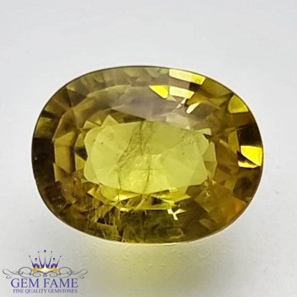 Yellow Sapphire 1.89ct Natural Gemstone Thailand