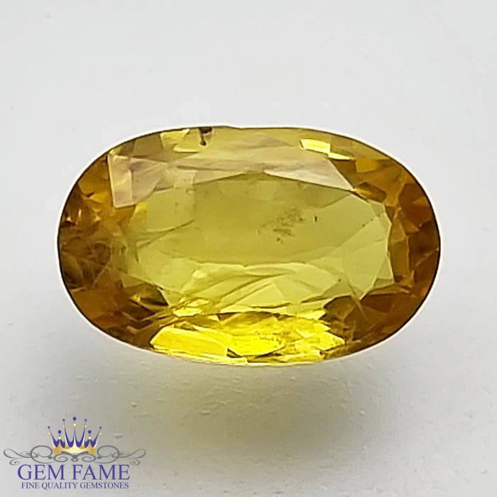 Yellow Sapphire 1.57ct Natural Gemstone Thailand
