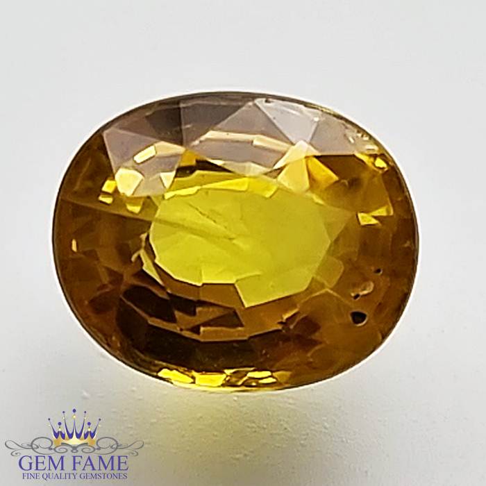 Yellow Sapphire 1.64ct Natural Gemstone Thailand