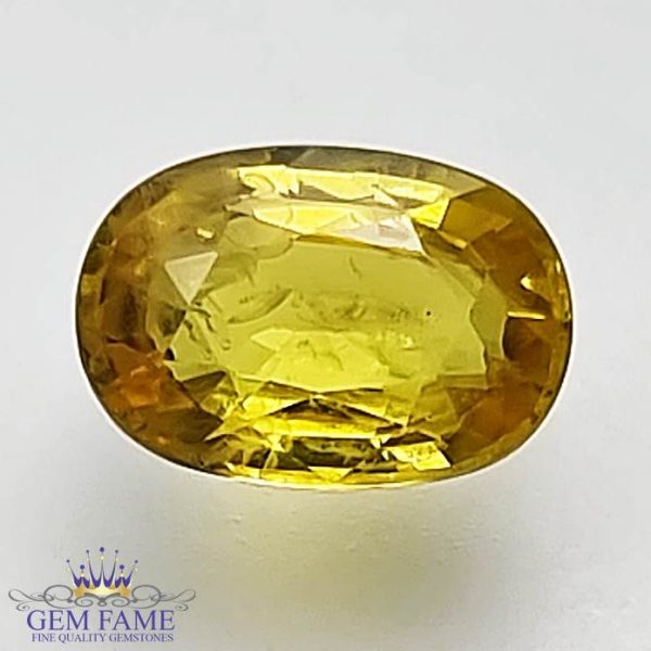 Yellow Sapphire 1.36ct Natural Gemstone Thailand