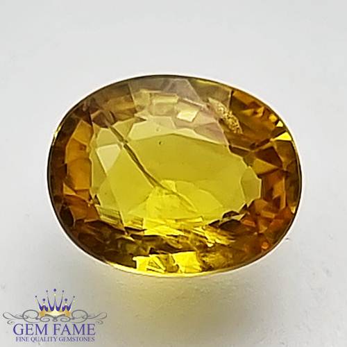 Yellow Sapphire 1.25ct Natural Gemstone Thailand