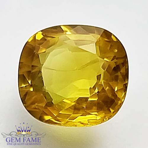 Yellow Sapphire 1.68ct Natural Gemstone Thailand