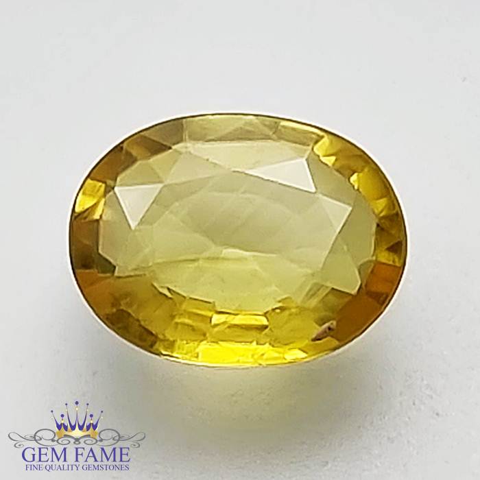 Yellow Sapphire 1.32ct Natural Gemstone Thailand