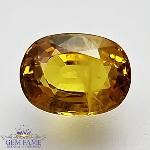 Yellow Sapphire 1.28ct Natural Gemstone Thailand