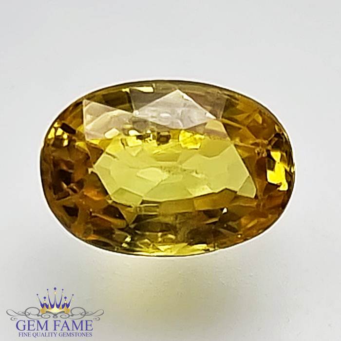 Yellow Sapphire 1.63ct Natural Gemstone Thailand