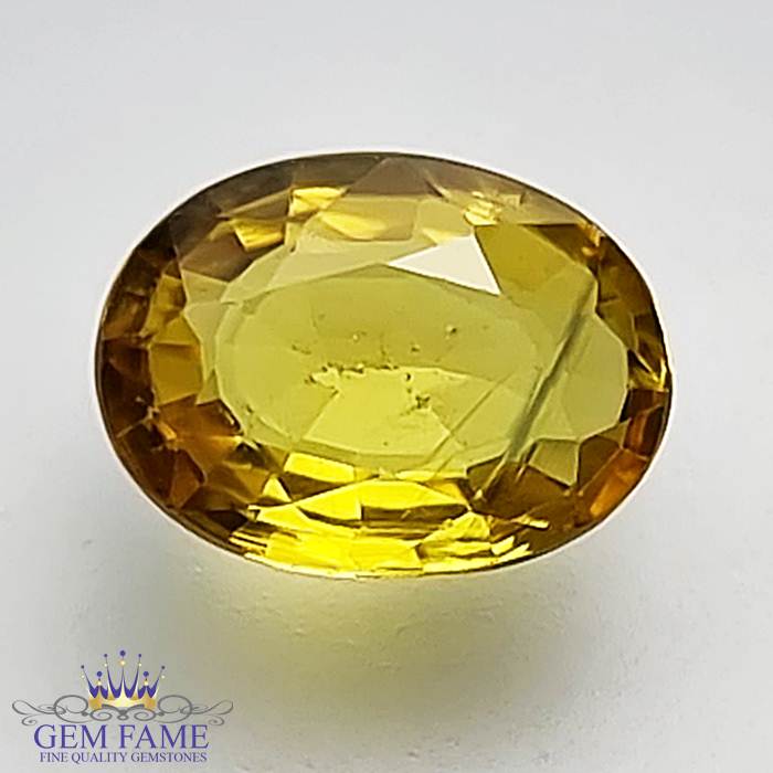 Yellow Sapphire 1.57ct Natural Gemstone Thailand