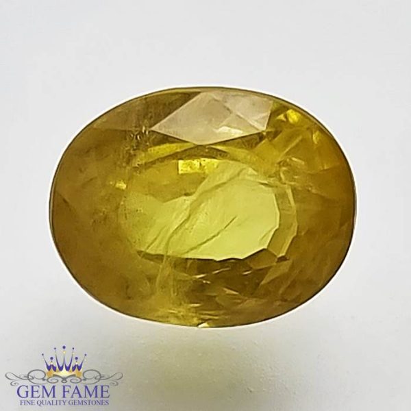 Yellow Sapphire 3.15ctNatural Gemstone Thailand