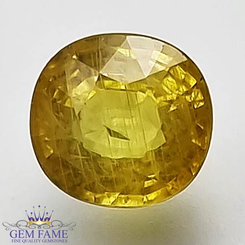 Yellow Sapphire 2.14ct Natural Gemstone Thailand