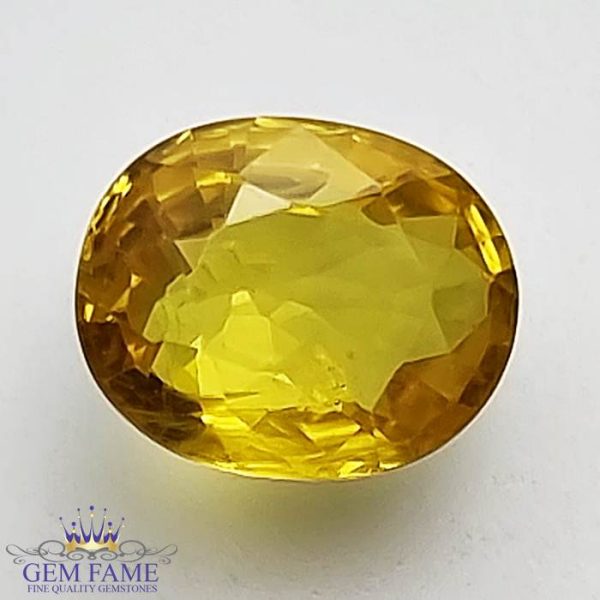 Yellow Sapphire 1.78ct Natural Gemstone Thailand