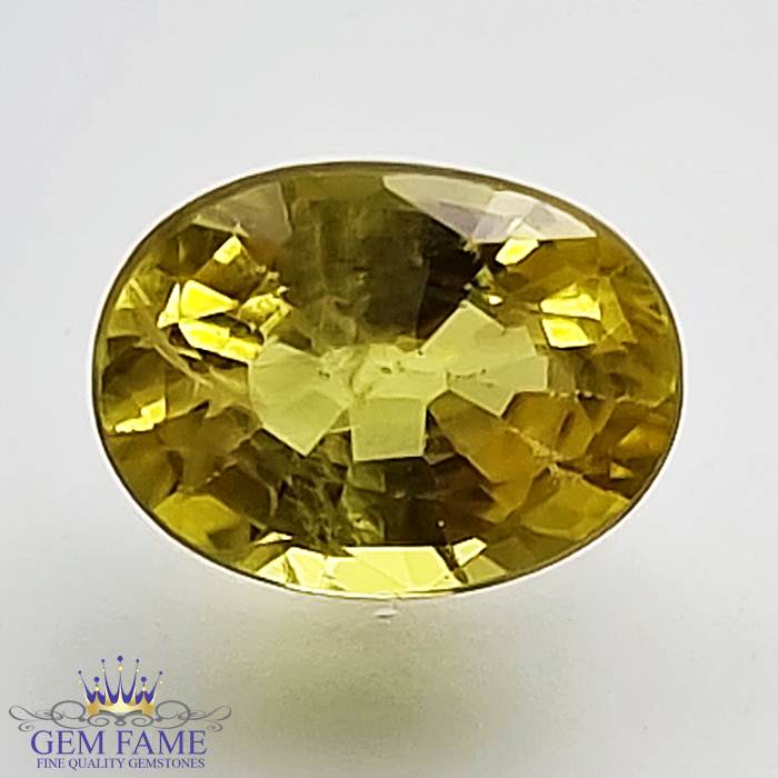 Yellow Sapphire 1.67ct Natural Gemstone Thailand