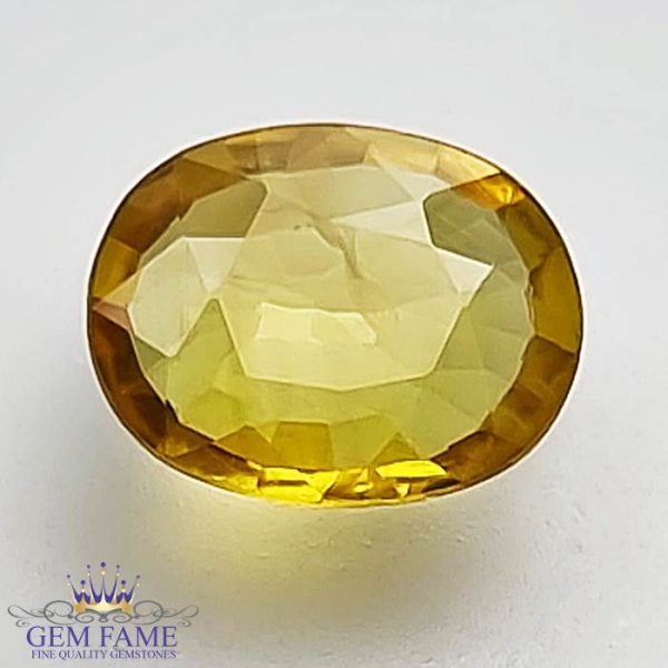 Yellow Sapphire 1.14ct Natural Gemstone Thailand