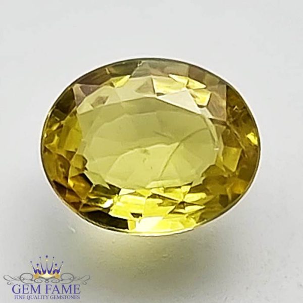 Yellow Sapphire 1.52ct Natural Gemstone Thailand