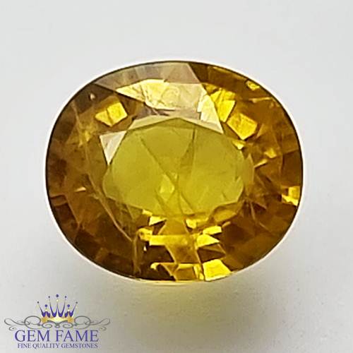 Yellow Sapphire 1.78ct Natural Gemstone Thailand