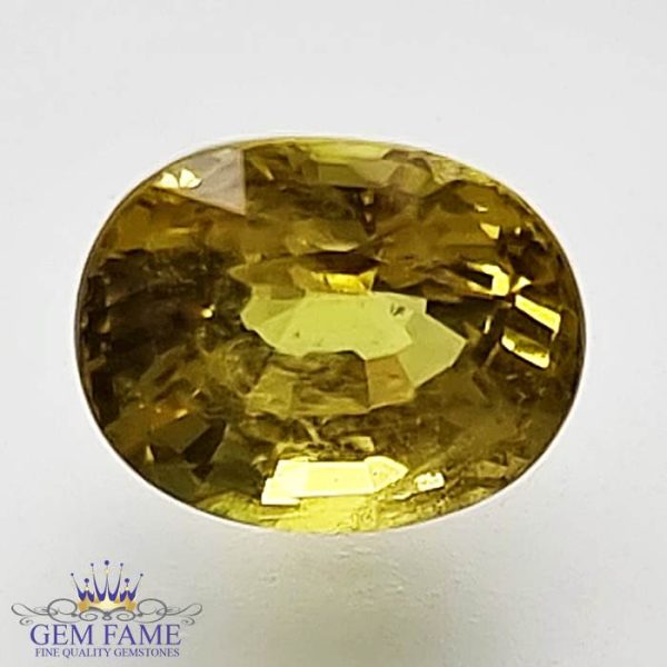 Yellow Sapphire 1.52ct Natural Gemstone Thailand