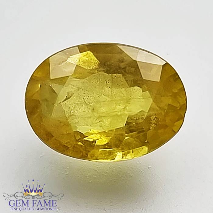 Yellow Sapphire 2.21ct Natural Gemstone Thailand