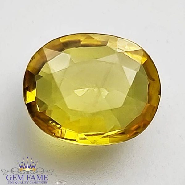 Yellow Sapphire 1.59ct Natural Gemstone Thailand