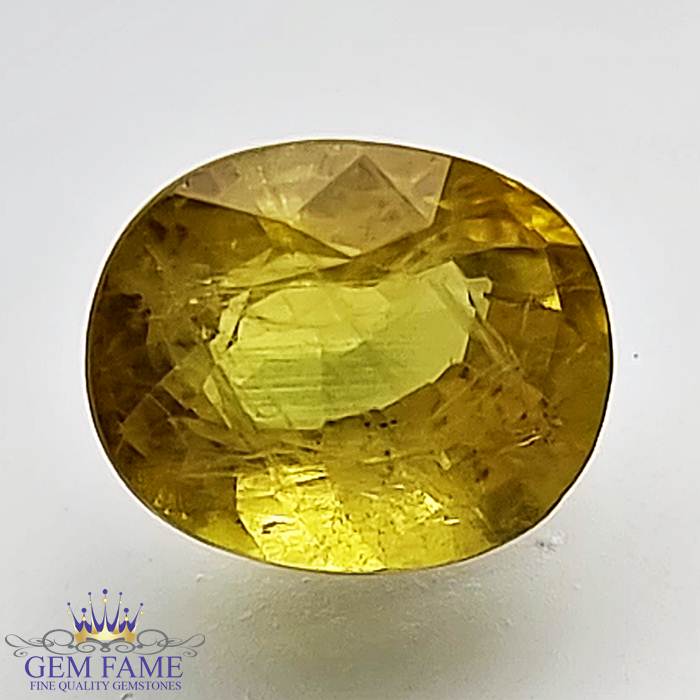 Yellow Sapphire 2.54ct Natural Gemstone Thailand